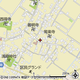 滋賀県野洲市比留田82-7周辺の地図