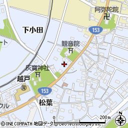 愛知県豊田市越戸町松葉44-13周辺の地図