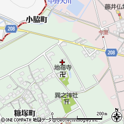 滋賀県東近江市糠塚町689周辺の地図