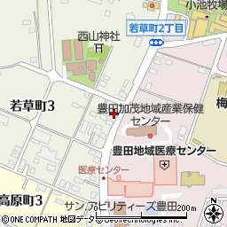ジーニアス豊田店周辺の地図