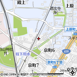 愛知県豊田市京町6丁目5周辺の地図
