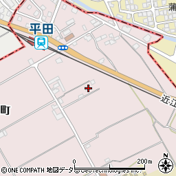 滋賀県東近江市平田町158周辺の地図