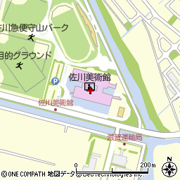 佐川美術館周辺の地図
