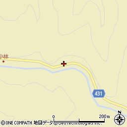 愛知県東栄町（北設楽郡）振草（小林伝田野）周辺の地図