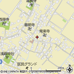 滋賀県野洲市比留田82-6周辺の地図