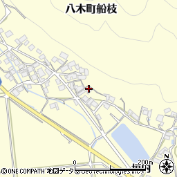 京都府南丹市八木町船枝（妙見）周辺の地図