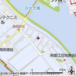 愛知県海部郡蟹江町鍋蓋新田チノ割周辺の地図