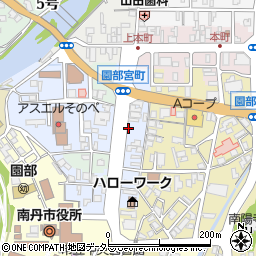 京都府南丹市園部町宮町周辺の地図