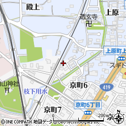 愛知県豊田市京町6丁目2周辺の地図