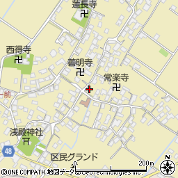滋賀県野洲市比留田82-2周辺の地図