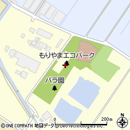 滋賀県守山市環境学習都市宣言記念公園周辺の地図