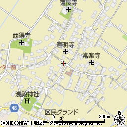 滋賀県野洲市比留田659-1周辺の地図
