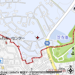 愛知県日進市赤池町箕ノ手2-1456周辺の地図
