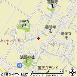 滋賀県野洲市比留田887周辺の地図