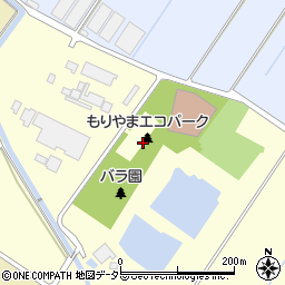 滋賀県守山市環境学習都市宣言記念公園周辺の地図