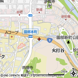 株式会社京都新聞社　南丹支局周辺の地図
