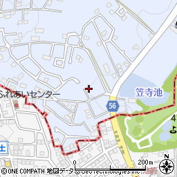 愛知県日進市赤池町箕ノ手2-1457周辺の地図