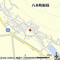 京都府南丹市八木町船枝田井中周辺の地図