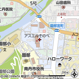 京都府南丹市園部町上本町南周辺の地図