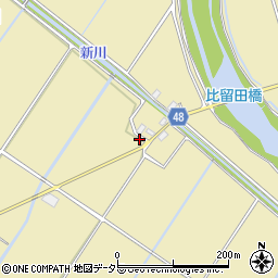 滋賀県野洲市比留田3148-2周辺の地図