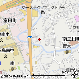 静岡県三島市南二日町619周辺の地図