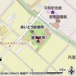 東近江市愛東支所周辺の地図
