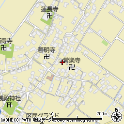 滋賀県野洲市比留田82周辺の地図