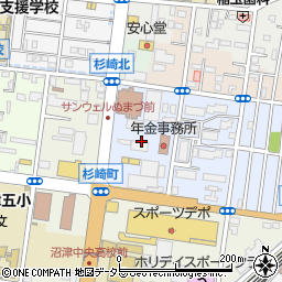 静岡県沼津市日の出町1周辺の地図