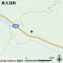 愛知県豊田市東大見町島ノ田周辺の地図