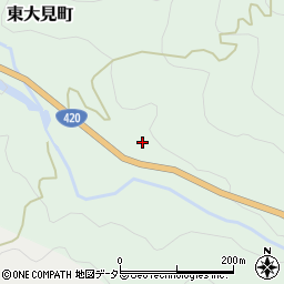 愛知県豊田市東大見町（島ノ田）周辺の地図