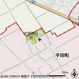 滋賀県東近江市平田町491周辺の地図