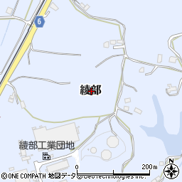 岡山県津山市綾部周辺の地図
