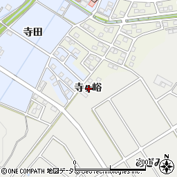 愛知県みよし市莇生町寺ヶ峪周辺の地図