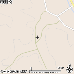 兵庫県丹波篠山市市野々331周辺の地図