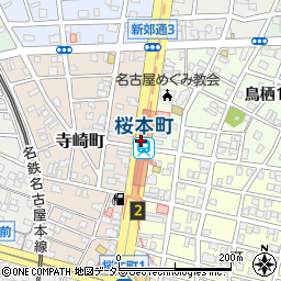 桜本町駅周辺の地図