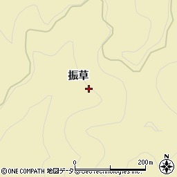 愛知県北設楽郡東栄町振草上粟代釜沢周辺の地図
