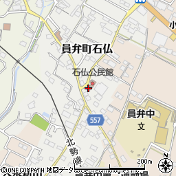 三重県いなべ市員弁町石仏1857-2周辺の地図