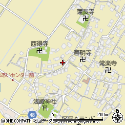 滋賀県野洲市比留田893-1周辺の地図