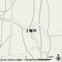 岡山県勝田郡奈義町上町川周辺の地図