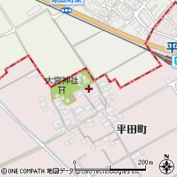 滋賀県東近江市平田町493周辺の地図