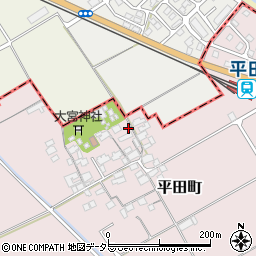 滋賀県東近江市平田町497周辺の地図