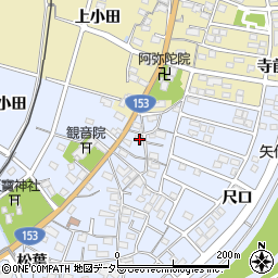 愛知県豊田市越戸町松葉11周辺の地図
