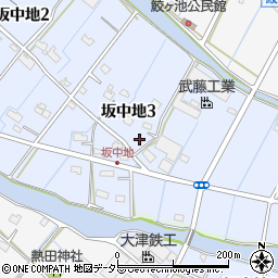 愛知県弥富市坂中地周辺の地図