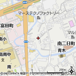 静岡県三島市南二日町3周辺の地図