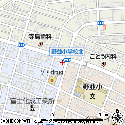 豊田信用金庫野並支店周辺の地図