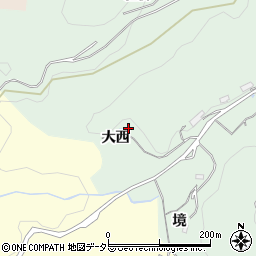 愛知県豊田市野林町大西周辺の地図