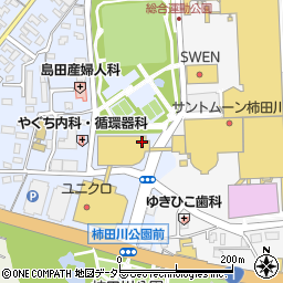 ヴィノスやまざき　サントムーン柿田川店周辺の地図
