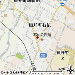 三重県いなべ市員弁町石仏1856-7周辺の地図