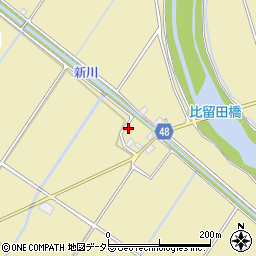 滋賀県野洲市比留田296周辺の地図