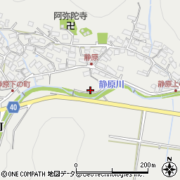 京都府京都市左京区静市静原町130-1周辺の地図